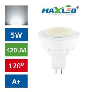 LED žarnica - sijalka MR16 5W (40W) nevtralno bela 4500K MAX-LED