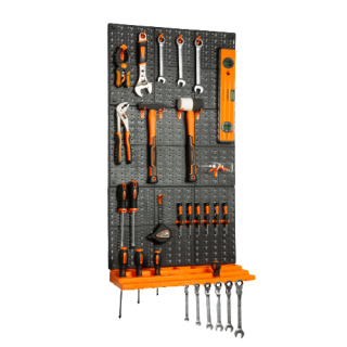 Stenski organizator orodja - 3 deske, 50 x 33 cm