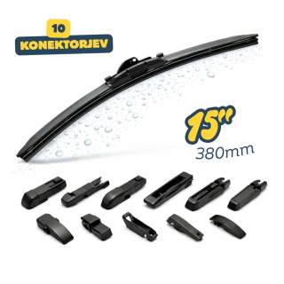 Univerzalna metlica brisalca 10 konektorjev 15" / 380 mm
