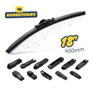 Univerzalna metlica brisalca 10 konektorjev 18" / 450 mm