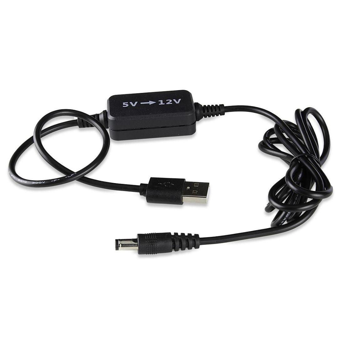 Pretvornik USB 5V - 12V DC 5,5x2,1mm 1,5m kabla za LED trakove, LED črke