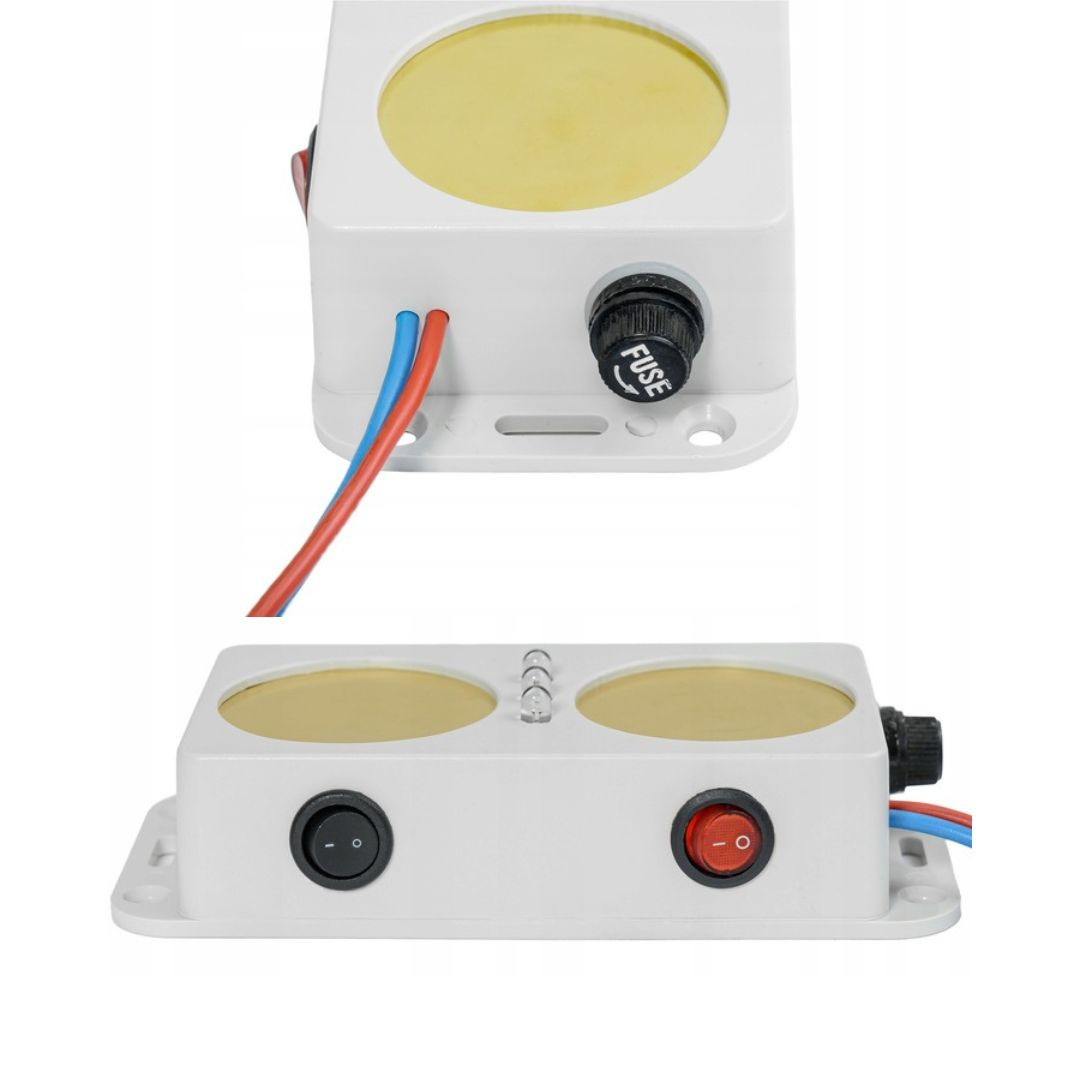 Močen ultrazvočni odganjalec kun za avto z dvema zvočnikoma 12V + 3xLED