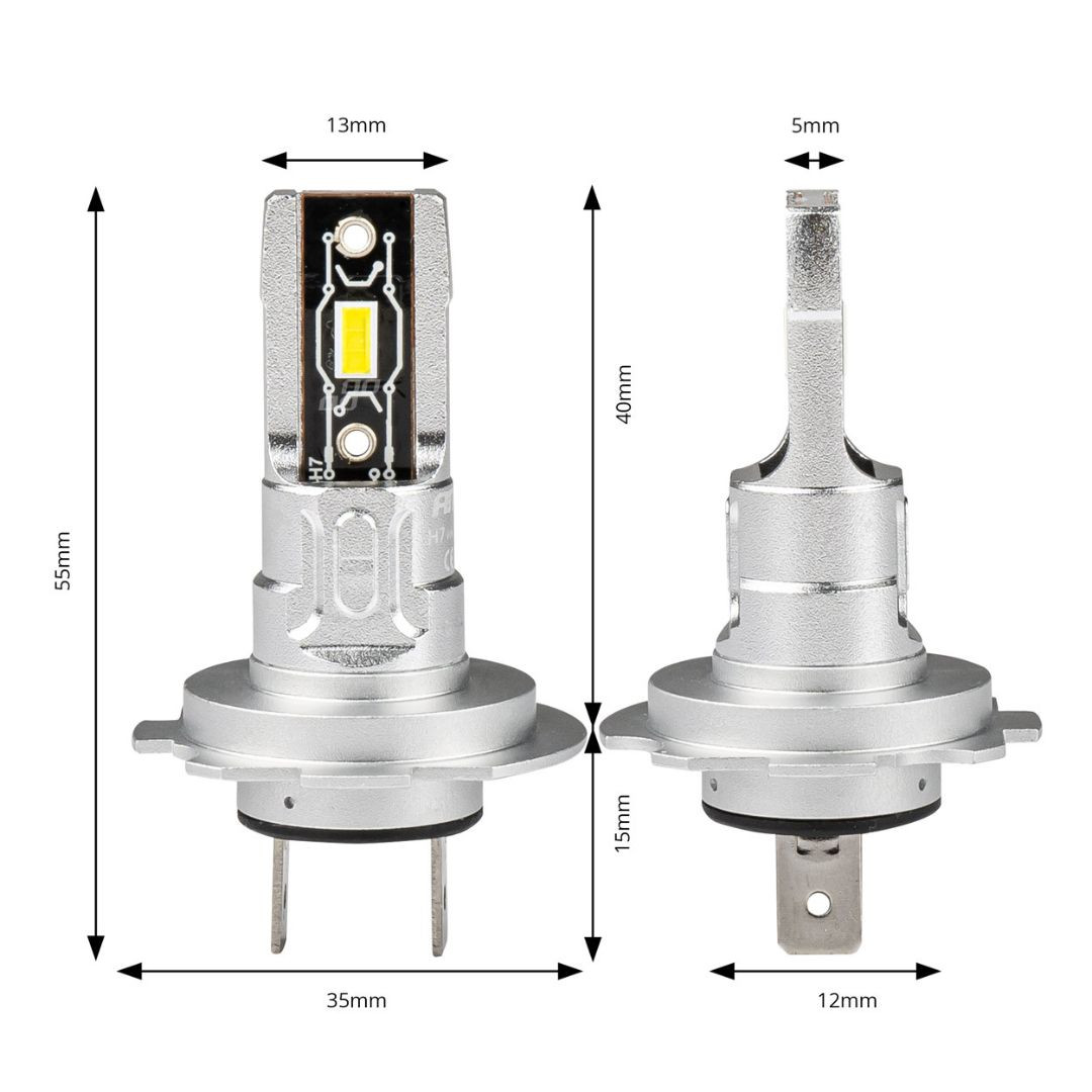 Komplet LED sijalk H7 MINI 42W 3600lm 6500K 9-18V