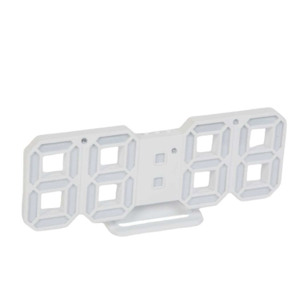 LED digitalna ura velike številke - bela 24 x 9,4 x 1,7 cm