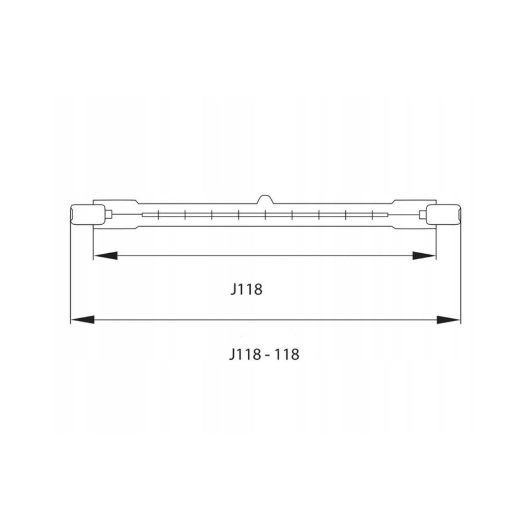 Žarnica halogenska R7S 120W (150W) 240V 118mm