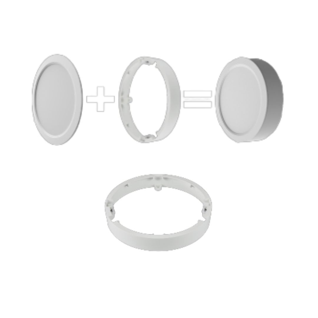 Okvir za nadgradno montažo LED panel okrogli 18W 3CCT IP54