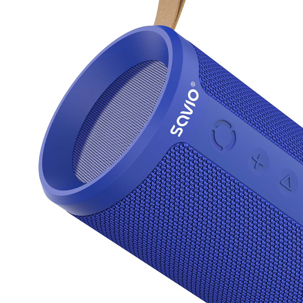 Brezžični bluetooth 5.1 zvočnik STEREO 2x 5W moder