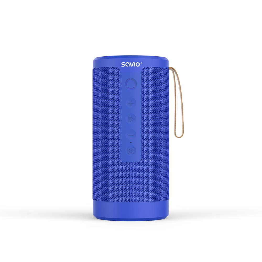 Brezžični bluetooth 5.1 zvočnik STEREO 2x 5W moder