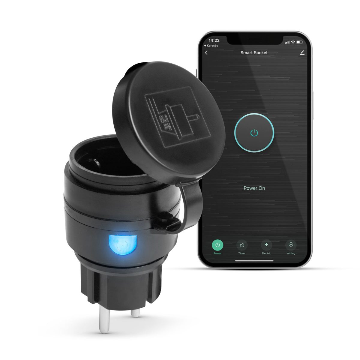Pametna Wi-Fi zunanja vtičnica IPX4 Amazon Alexa, Google Home, Siri, IFTTT