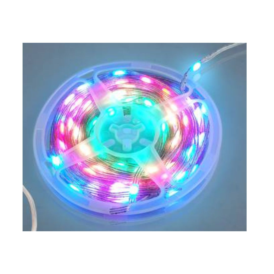 RGB LED dekoracijski trak kroglice 8mm 100 LED 10m, aplikacija, daljinski upravljalnik – slika 2