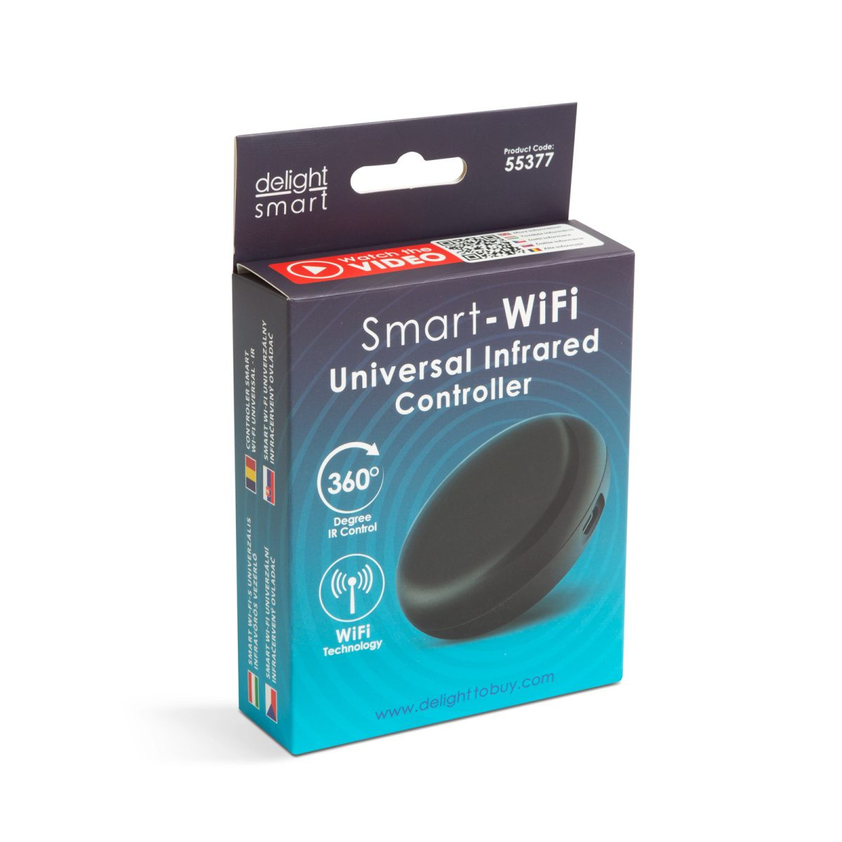 Smart Wi-Fi Tuya univerzalni infrardeči krmilnik USB črn
