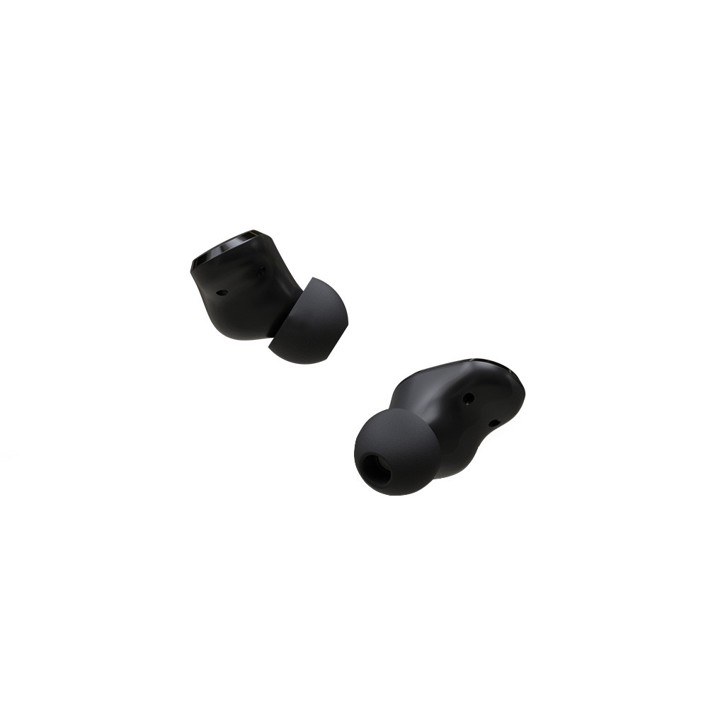 Brezžične bluetooth 5.3 slušalke IPX4 s polnilno postajo in LCD zaslonom črne