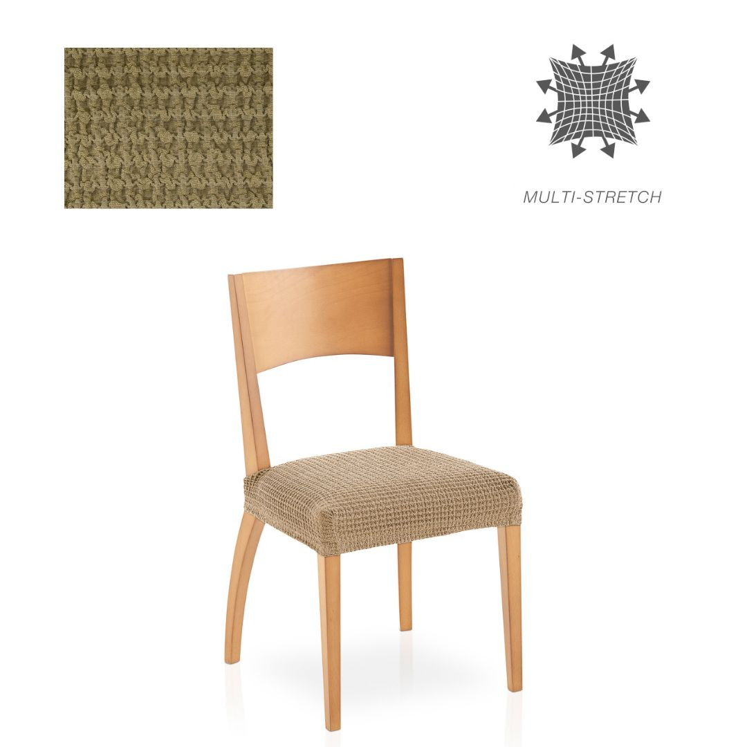 2x raztegljiva stretch prevleka za stol 40 - 50 cm bež EU kvaliteta