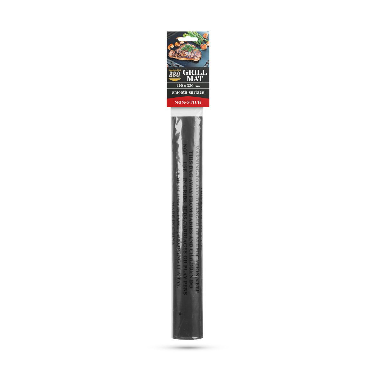 Neoprijemljiva teflonska podloga za žar z gladko površino 400 x 330 mm črna