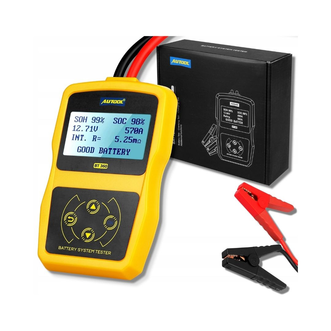 Digitalni tester akumulatorjev z LCD zaslonom 12V SOH / SOC / A / V