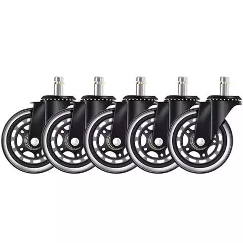 Set silikonskih koles za pisarniške stole 5 kos 11 x 22mm