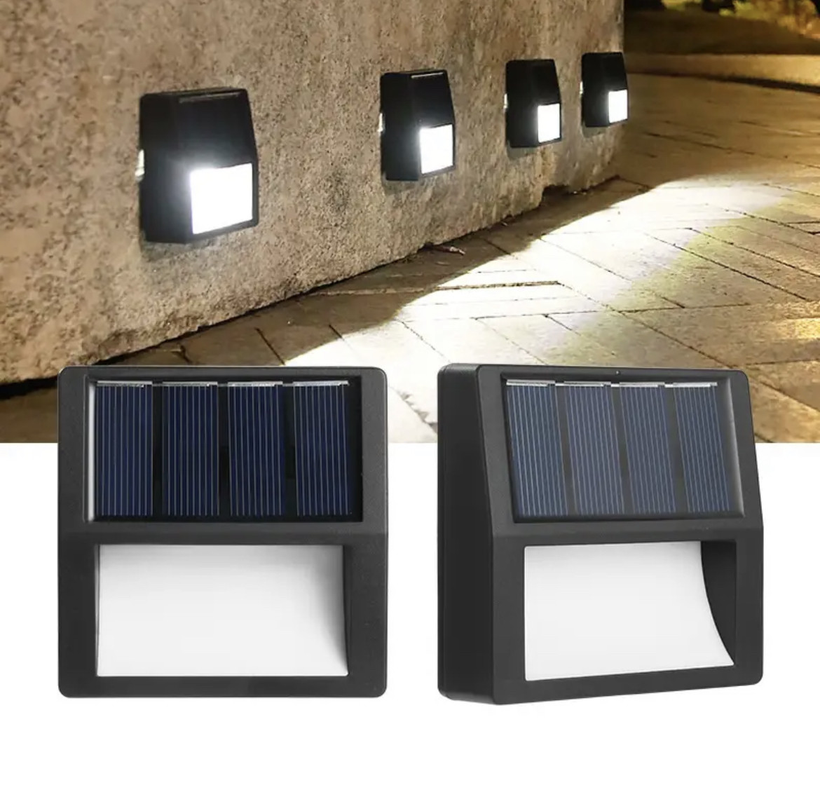 Stenska LED solarna svetilka 20lm 600mAh hladno bela