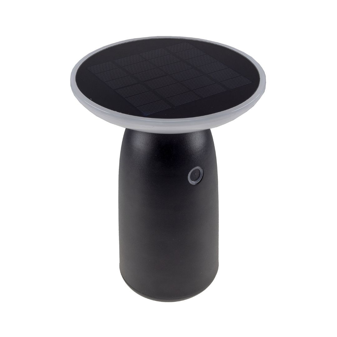 LED akumulatorska solarna namizna svetilka 100/500/1000lm 3000K IP44