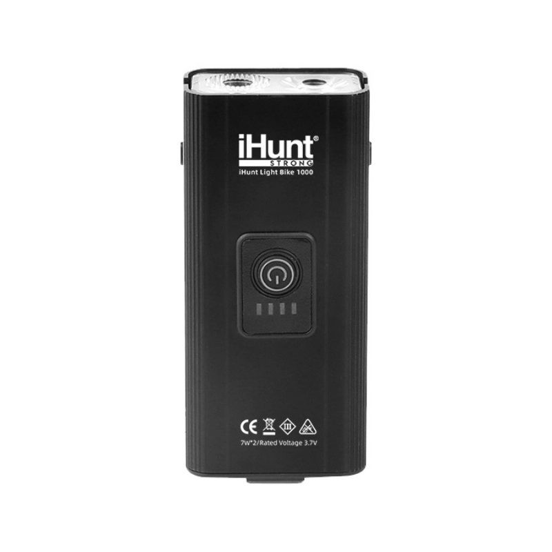 Izjemno svetla ALU USB LED polnilna svetilka za kolo 2x7W 600lm 2400 mAh
