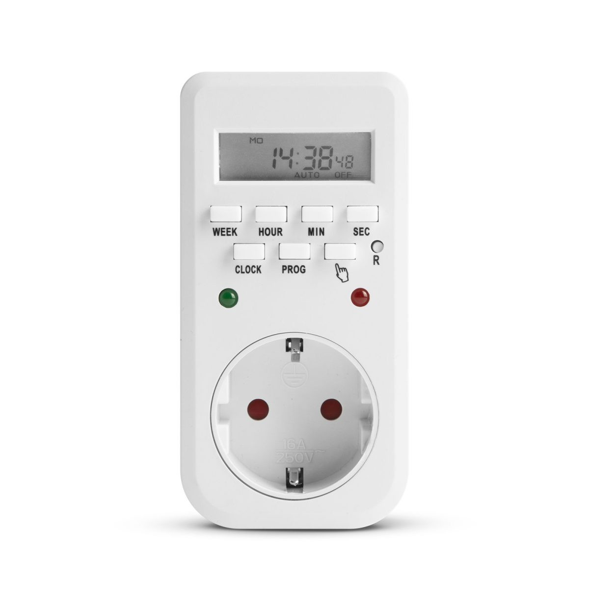 Tedensko digitalno časovno stikalo - timer s sekundnim intervalom 250V 16A 3680W