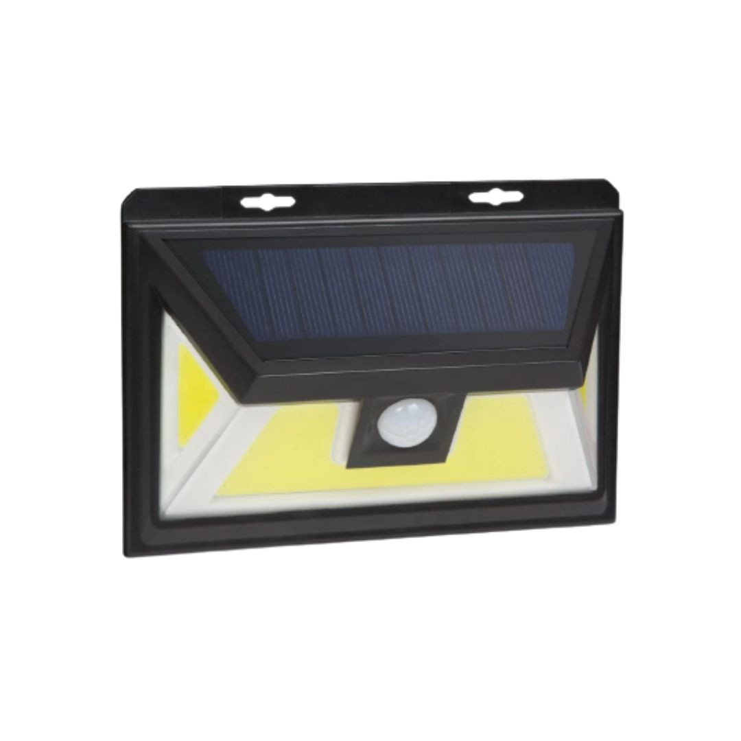 Solarni LED komplet - 2x stenska solarna svetilka 5W 300lm + 2x 3W 120lm IP65 s senzorjem gibanja in mraka 3 načini delovanja