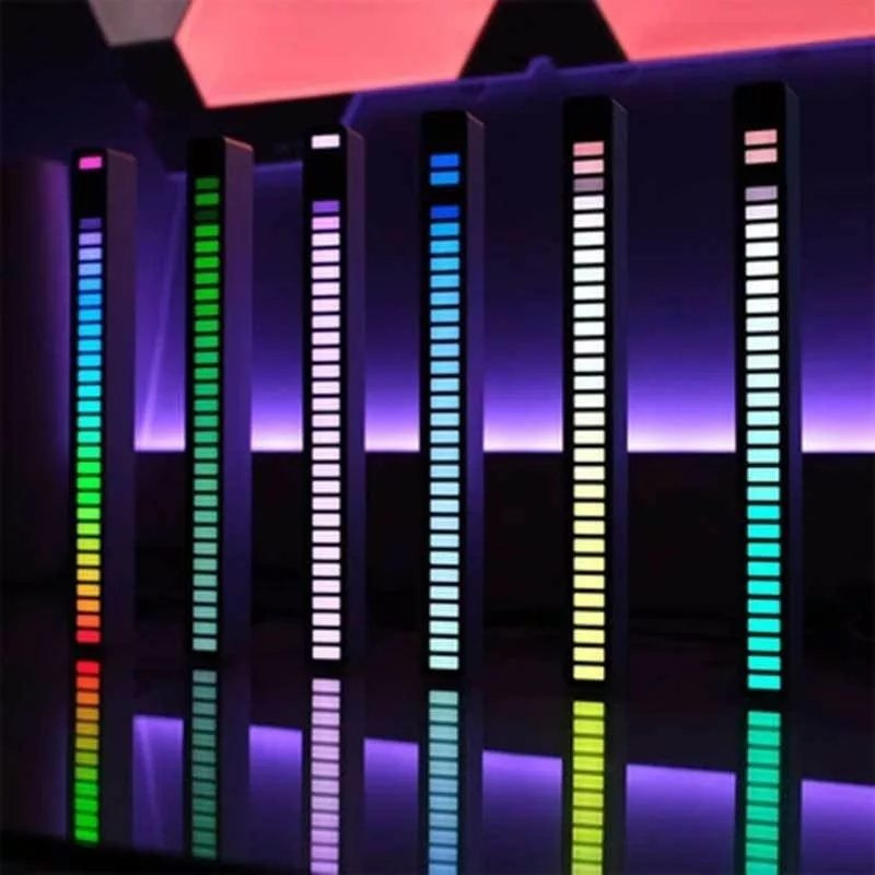 RGB polnilna LED svetilka z animacijo po glasbi in mikrofonom