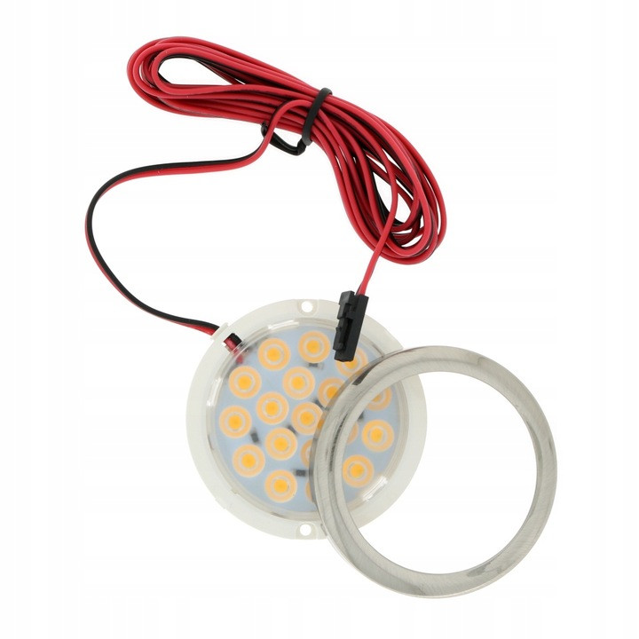 Pohištvena LED svetilka 1,5W 12V 3000K okrogla