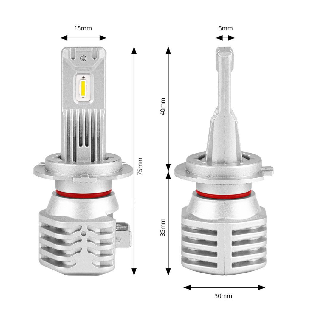 LED sijalka H7 "plug and play" mini X1 40W 4400lm 6500K E8 za glavne luči