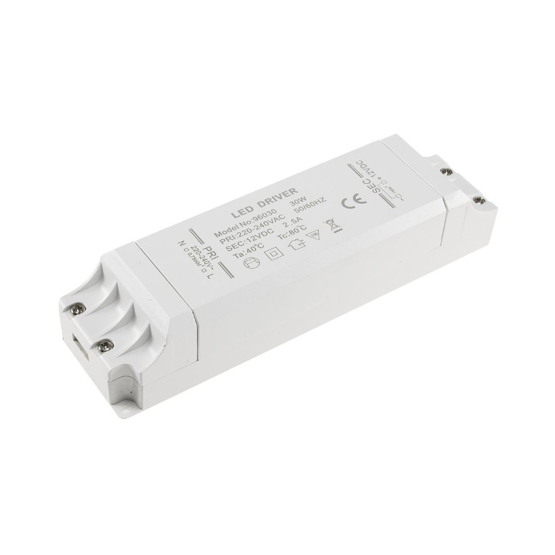 Pohištveni LED napajalnik 12V 2.5A 30W brez kabla