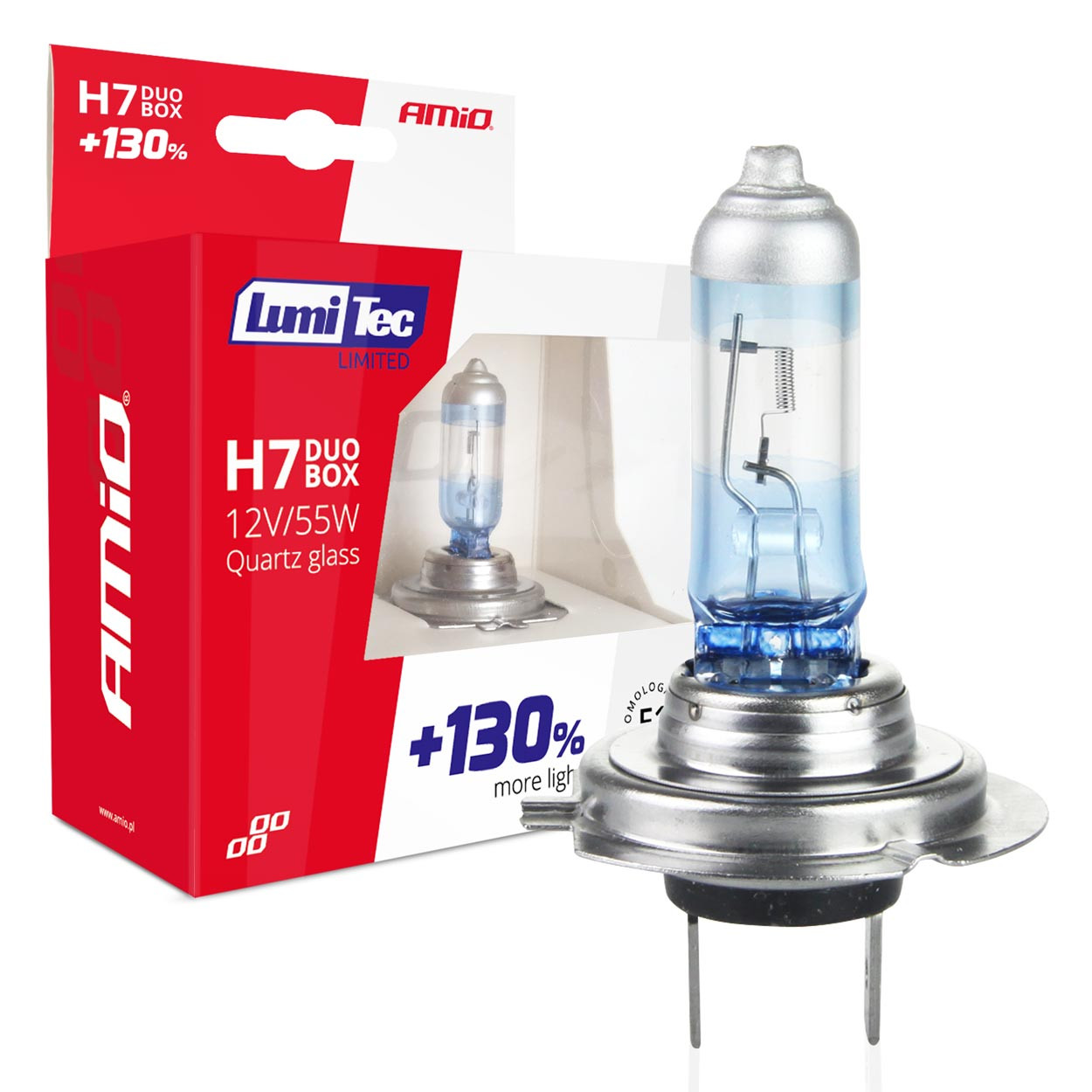 Žarnica halogenska H7 LumiTec +130 12V 55W DUO