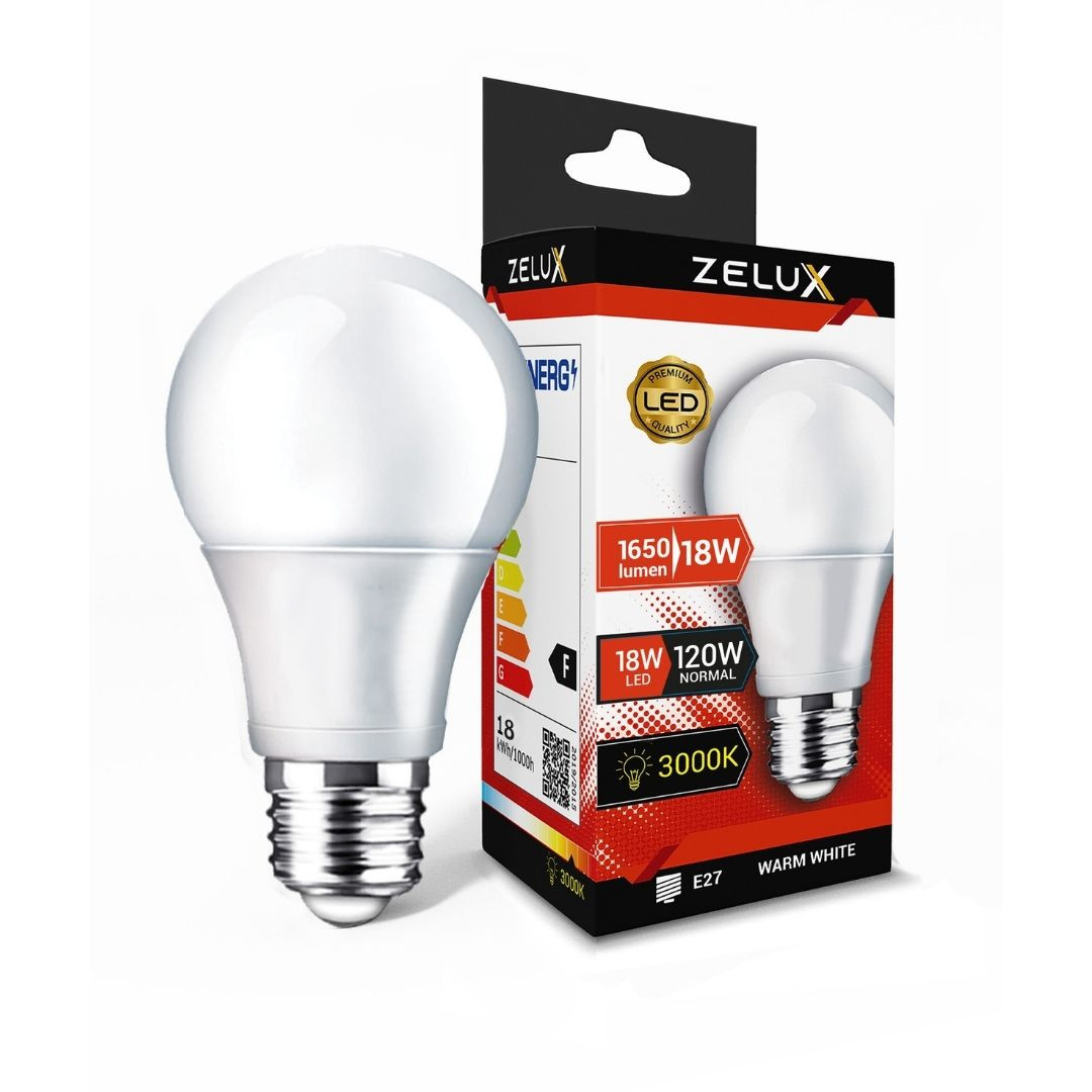 LED sijalka E27 A80 18W 1800lm tolpo bela 3000K