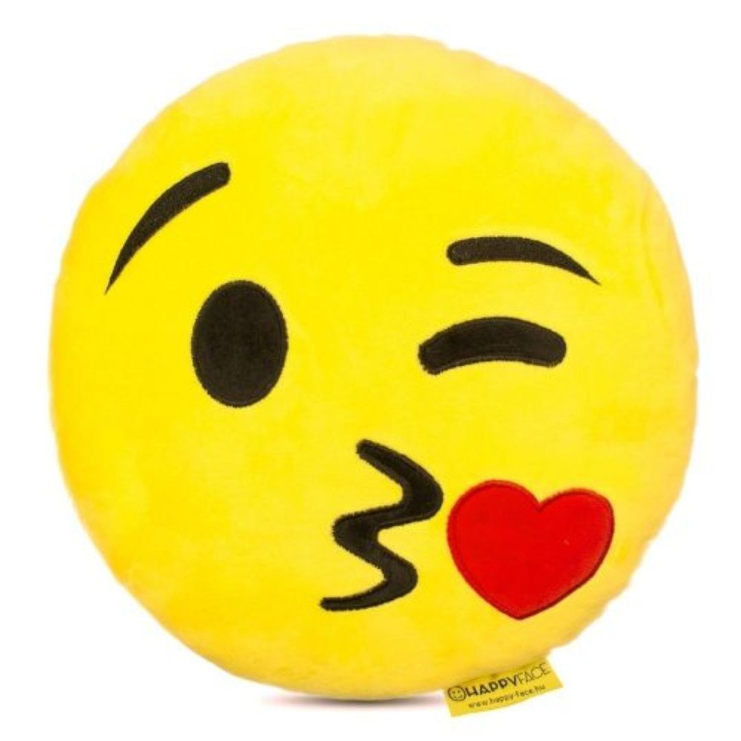 Set 3 kakovostnih emoji plišastih vzglavnikov ljubezen 32cm