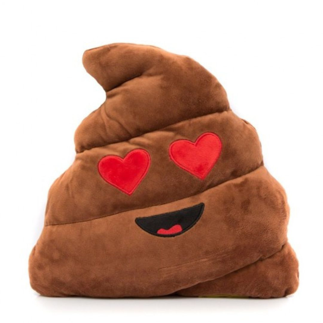 Set 3 kakovostnih emoji plišastih vzglavnikov samorog in poo 32cm