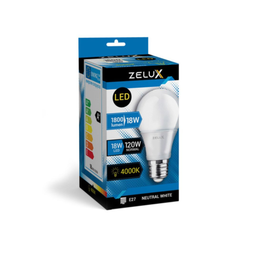 LED sijalka E27 A80 18W 1800lm nevtralno bela 4000K