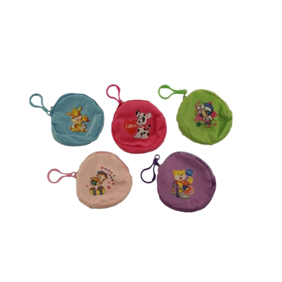 Mini denarnica za drobiž iz tekstila več motivov 8 cm