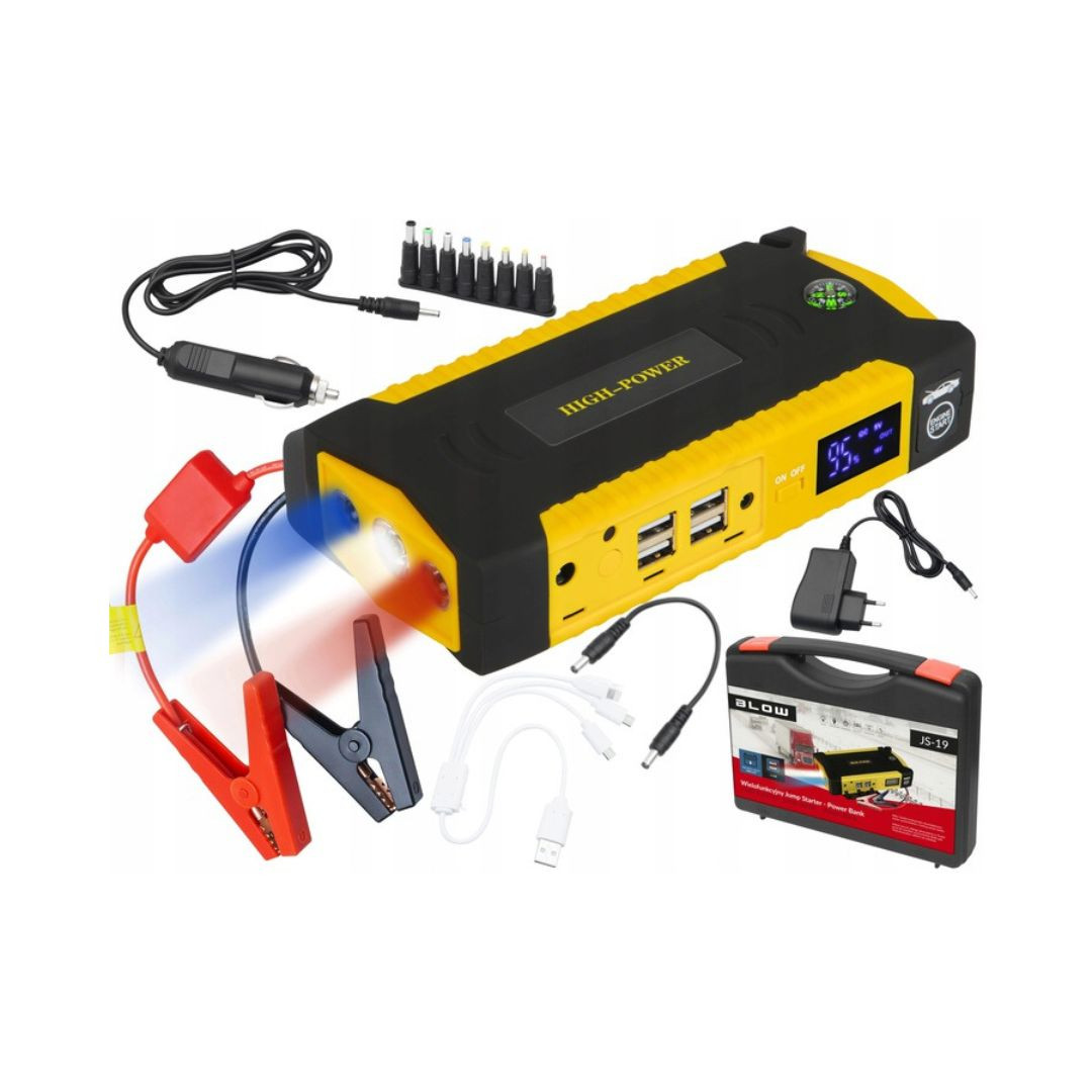 Booster starter power bank za zagon avtomobila 16800mAh 12V 300A/600A + USB 5V 2A
