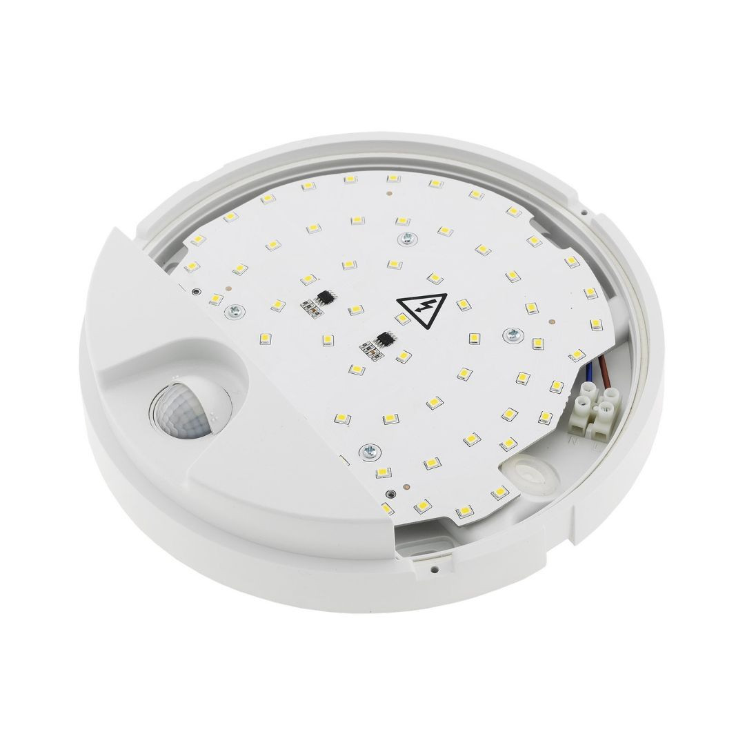 LED stropna/stenska svetilka 15W 1570lm IP54 4000K s senzorjem gibanja