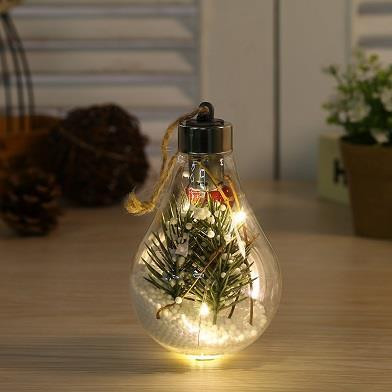 LED božična dekoracija v obliki žarnice 7 x 7 x 11cm 2700K
