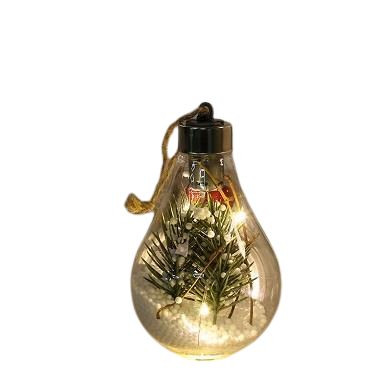 LED božična dekoracija v obliki žarnice 7 x 7 x 11cm 2700K