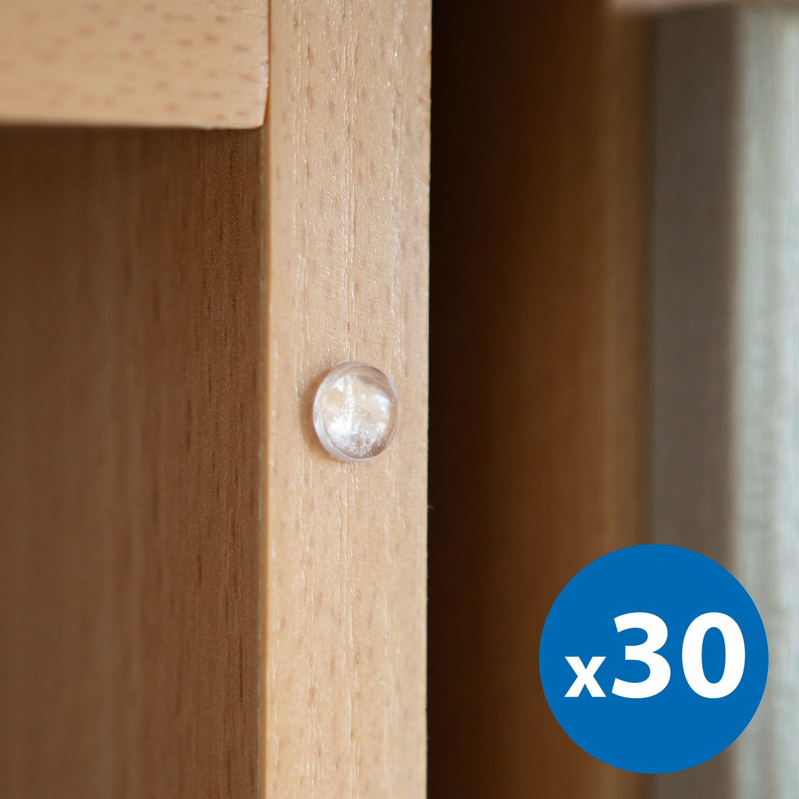 Silikonska zaščita pred poškodbo stene za vrata 8 mm 30 kos