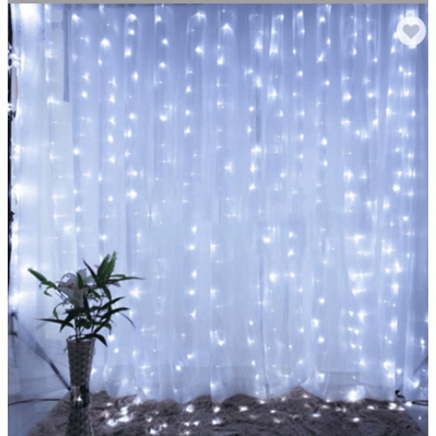 LED svetlobna zavesa USB 5V 300 LED 3x3 m 6500K