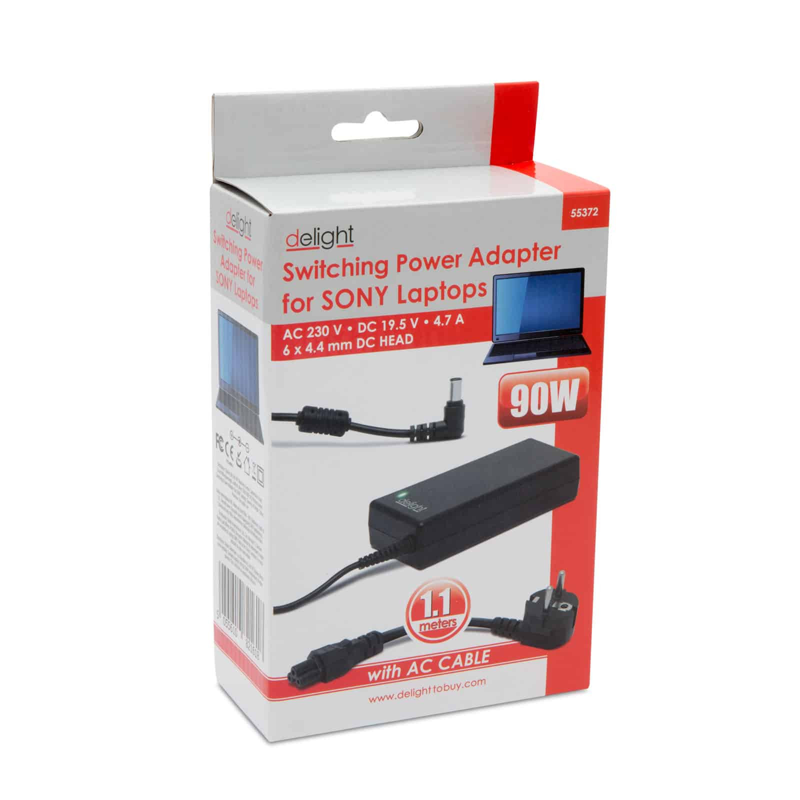 Univerzalni napajalnik za prenosne računalnike Sony 90W / 19.5V / 4.74A / 6,0 x 4,4 mm