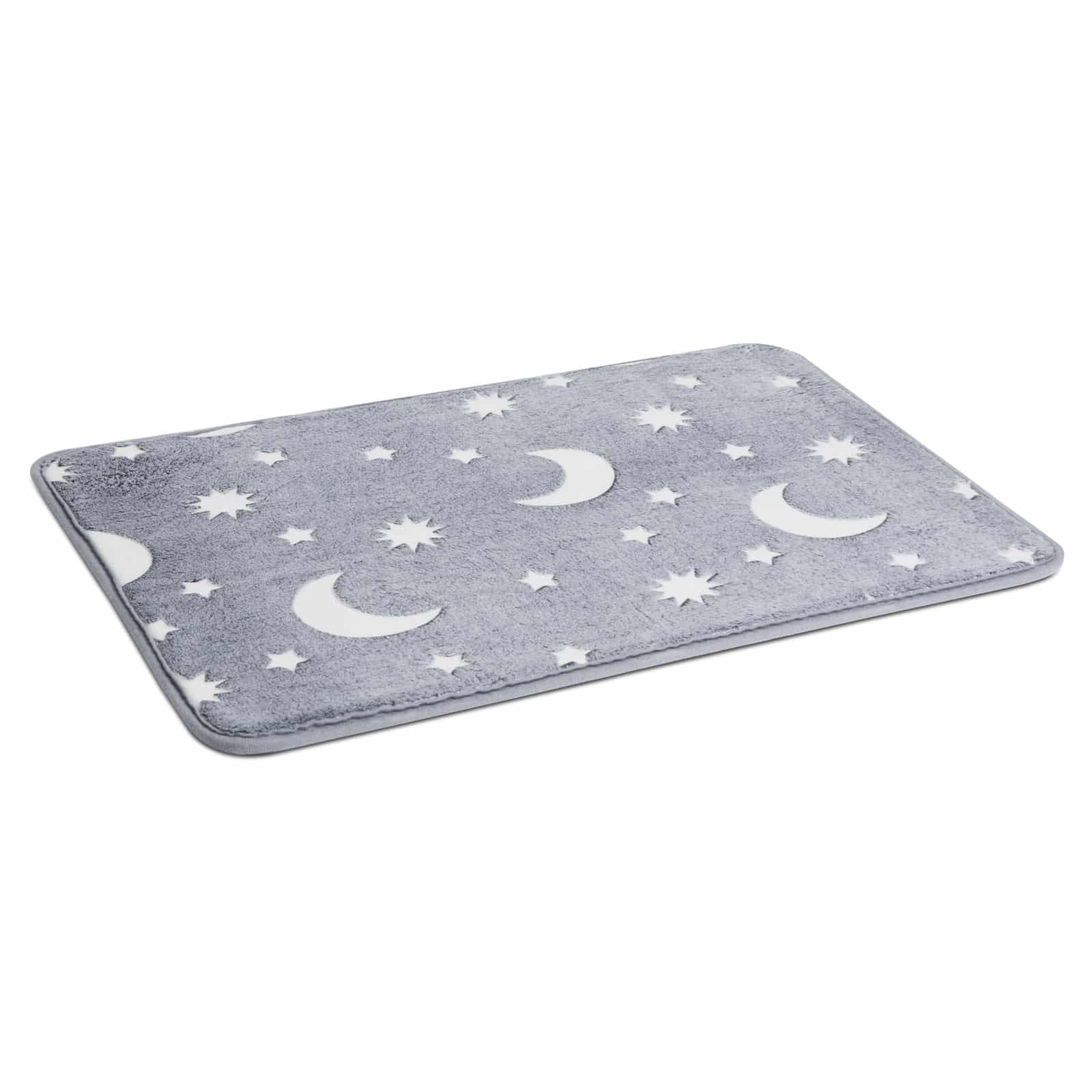 Preproga svetleča v temi 60 x 40 cm siva
