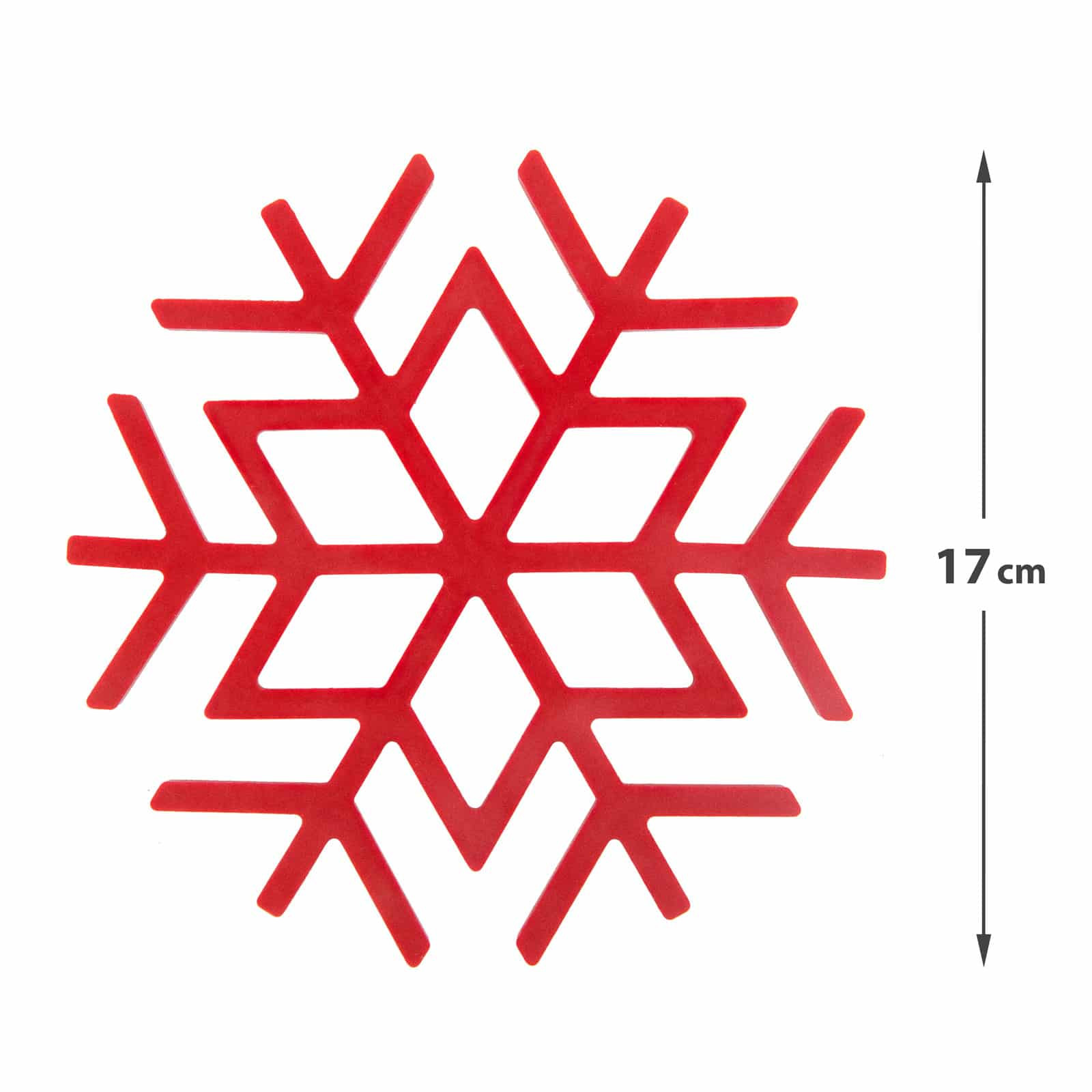 Silikonska podloga za vroče lonce v obliki snežinke 17cm