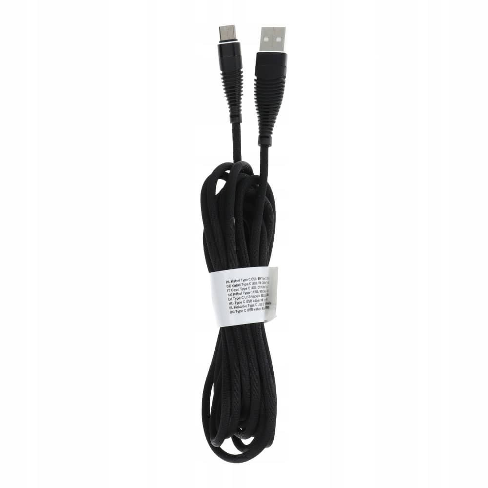 USB-C kabel 2.0 3 metri črn