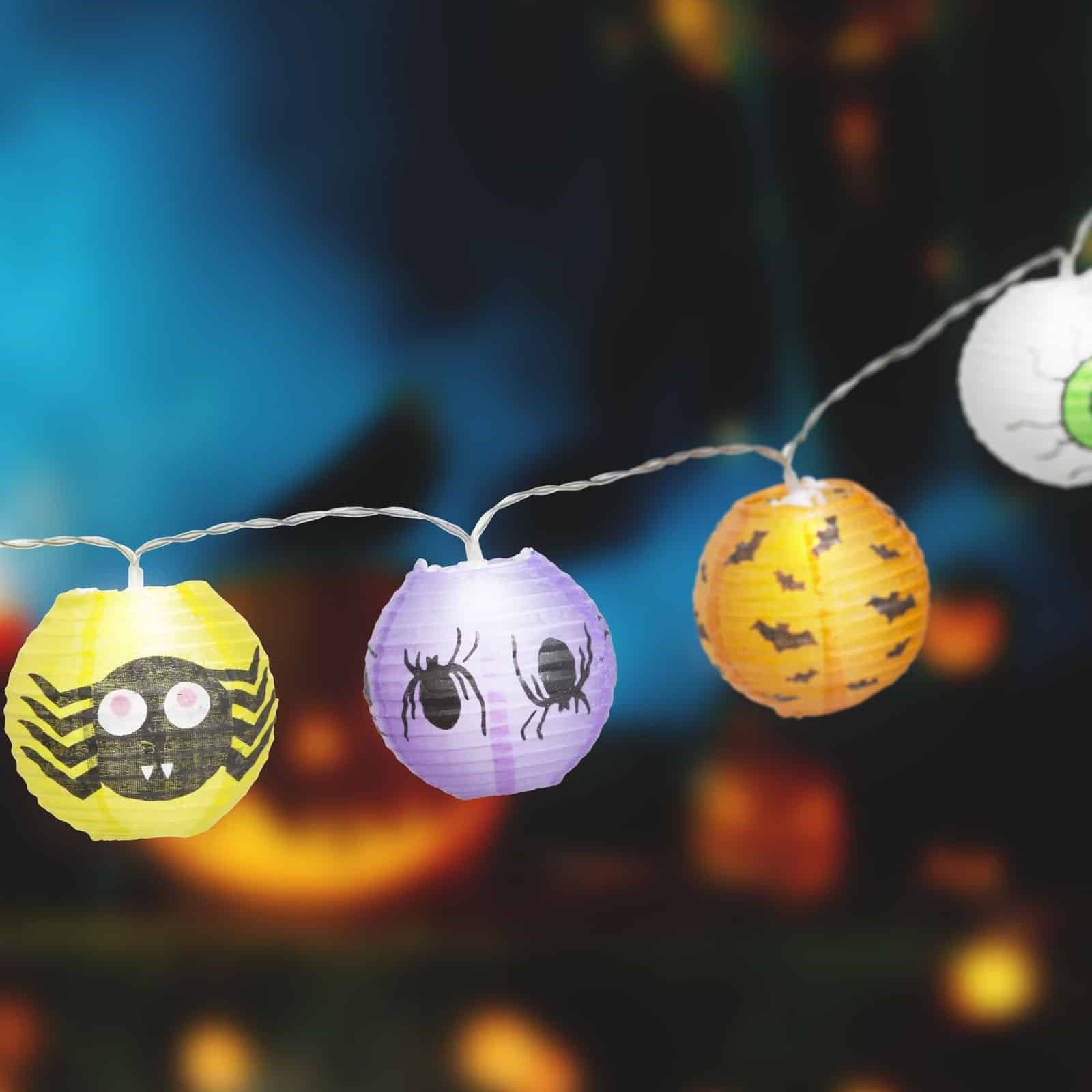 LED lampiončki za noč čarovnic na baterije 7.5 x 150cm 2 x AA