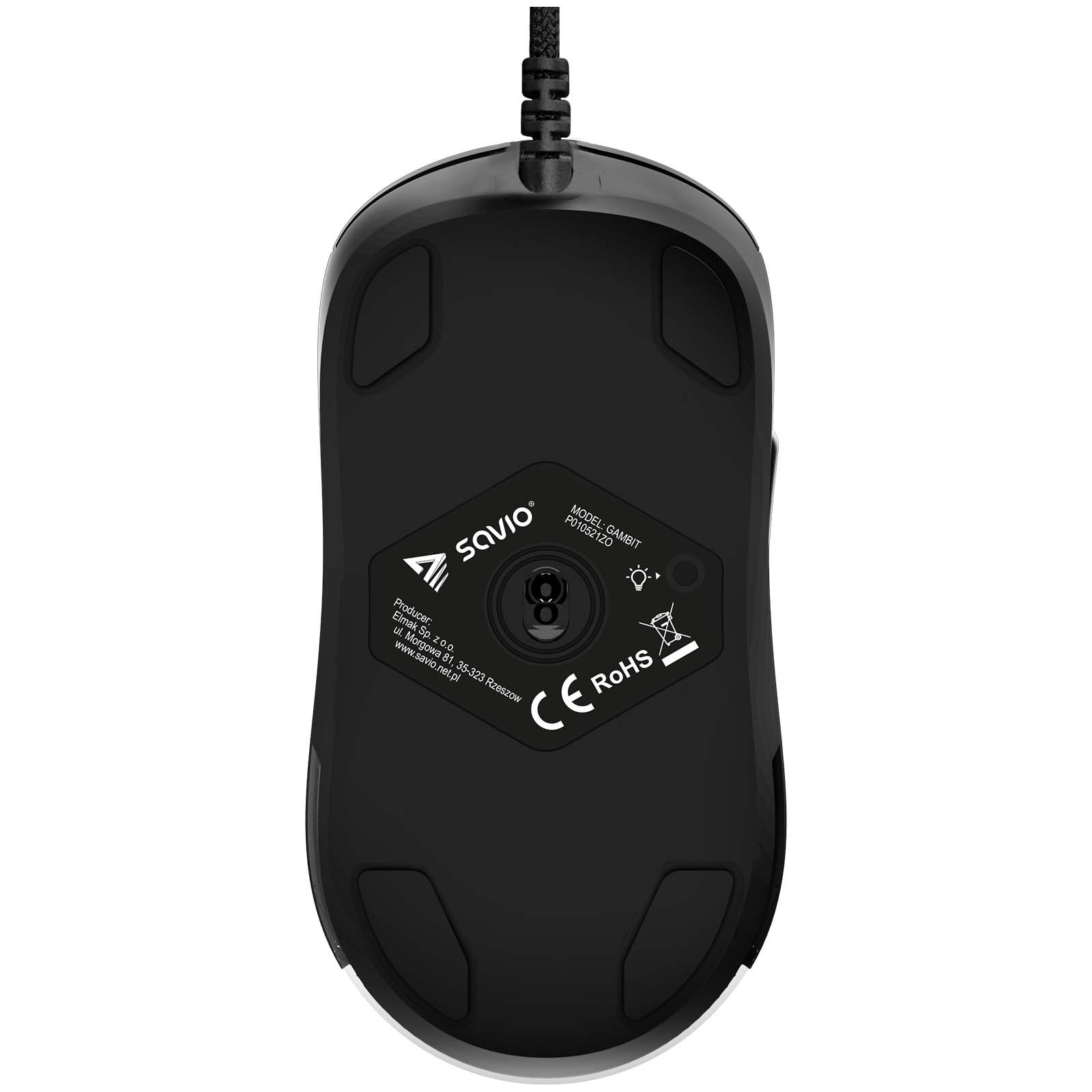 Profesionalna USB žična gamning miška z RGB osvetlitvijo 12000 DPI
