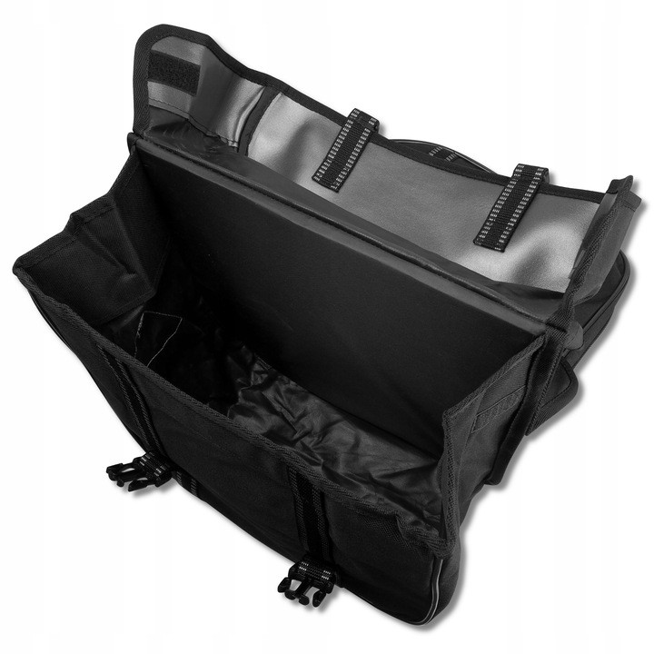 Dvodelna prostorna torba za kolo - prtljažnik 33 x 45 x 30 cm 30L vodoodporna siva