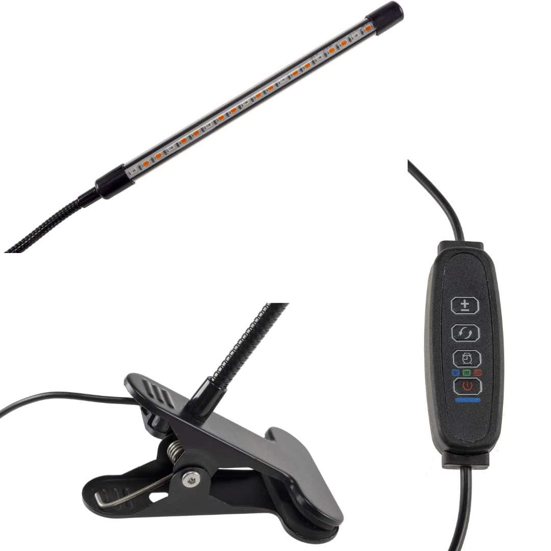 USB LED svetilka za rast rastlin grow lamp rdeča + modra