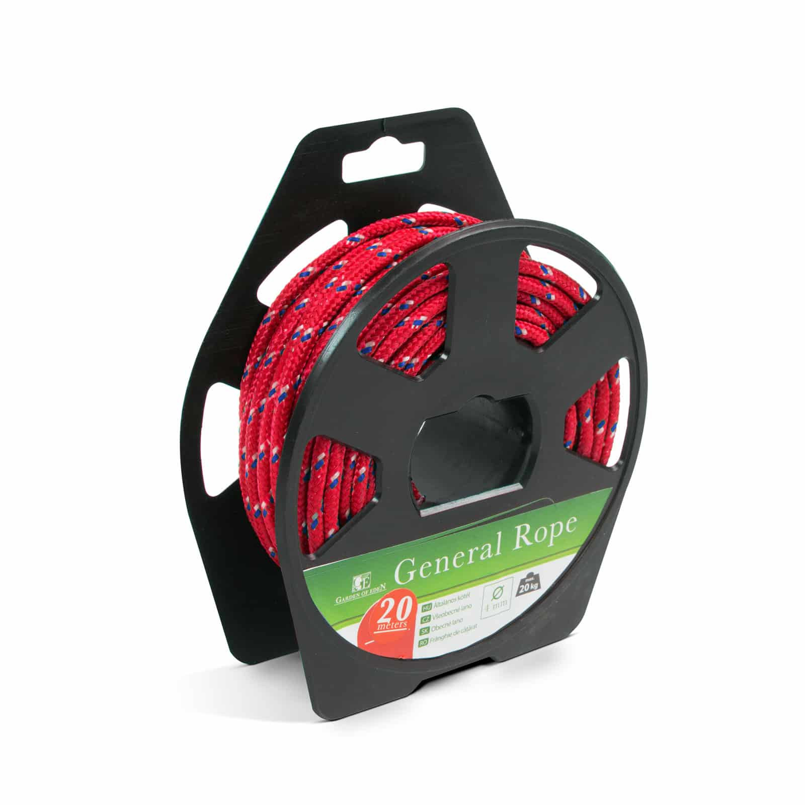 Večnamenska vrv 4 mm 10 m rdeča/modra